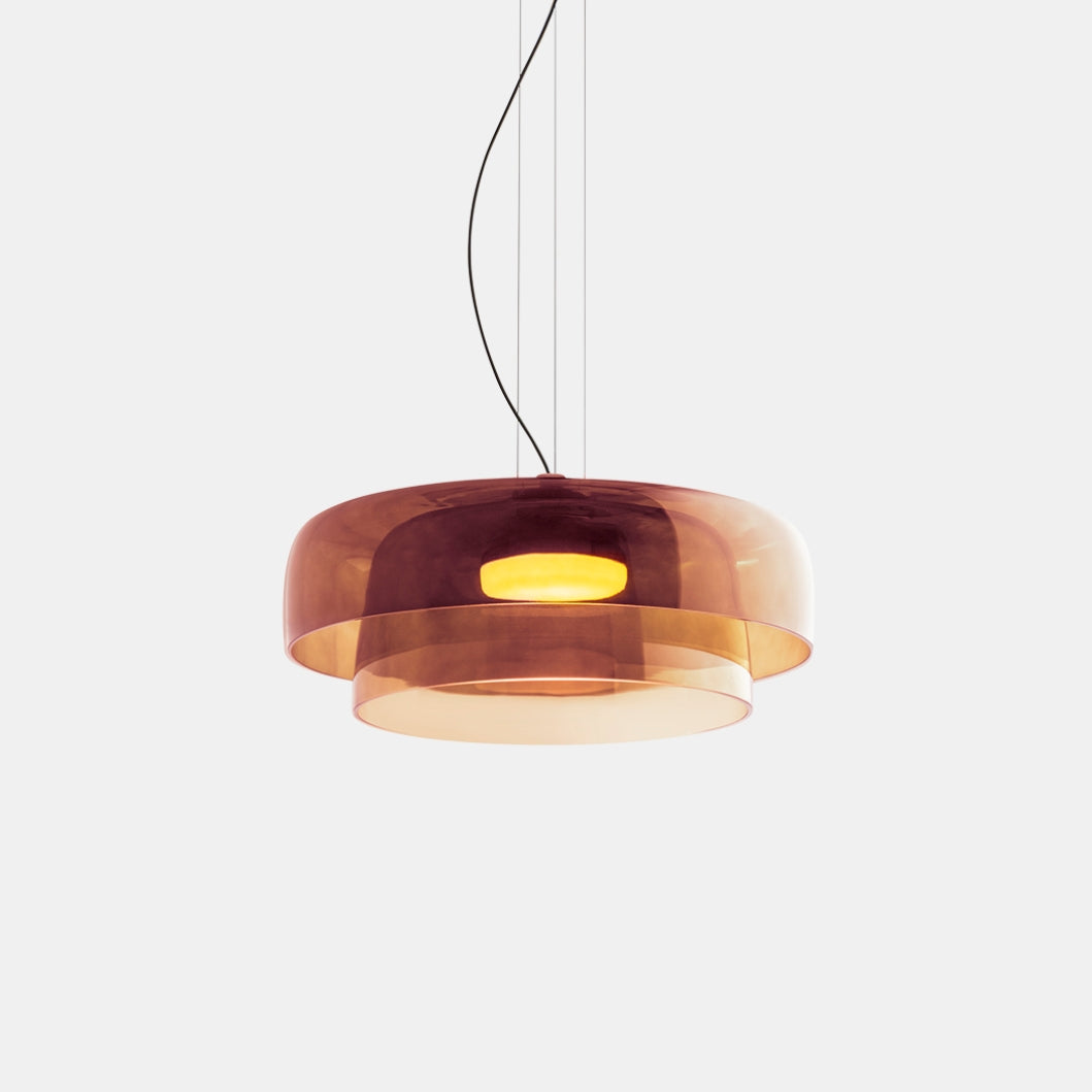 Kirrea Contemporary Glass and Metal Pendant Light For Kitchen