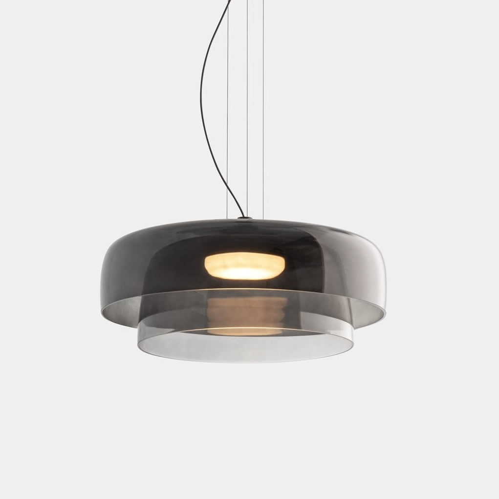 Kirrea Contemporary Glass and Metal Pendant Light For Kitchen