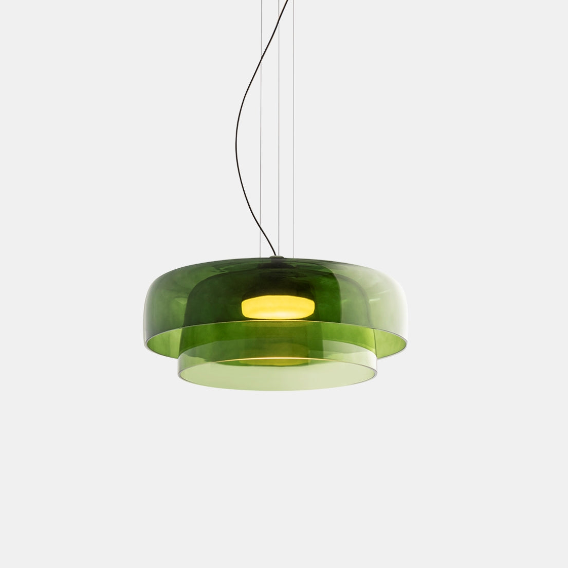 Kirrea Contemporary Glass and Metal Pendant Light For Kitchen