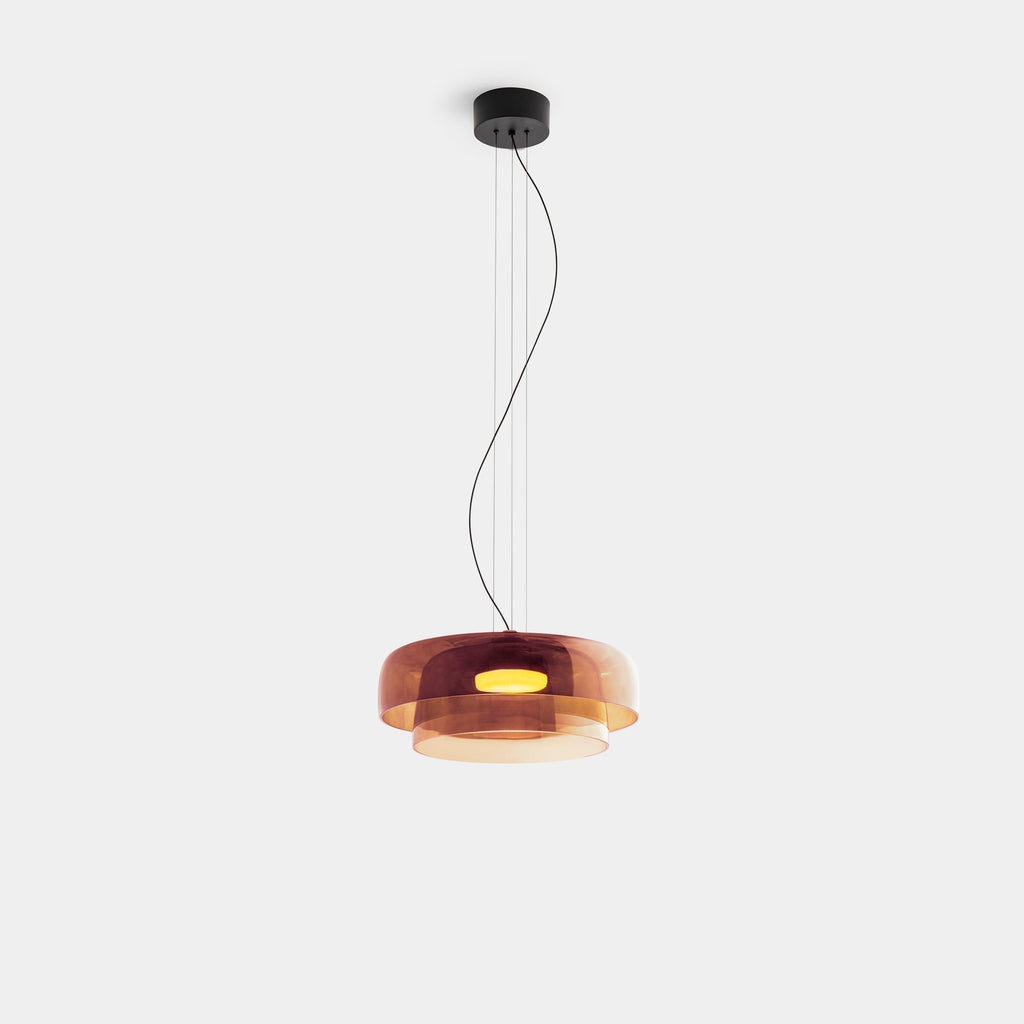 Kirrea Contemporary Glass and Metal Pendant Light For Kitchen