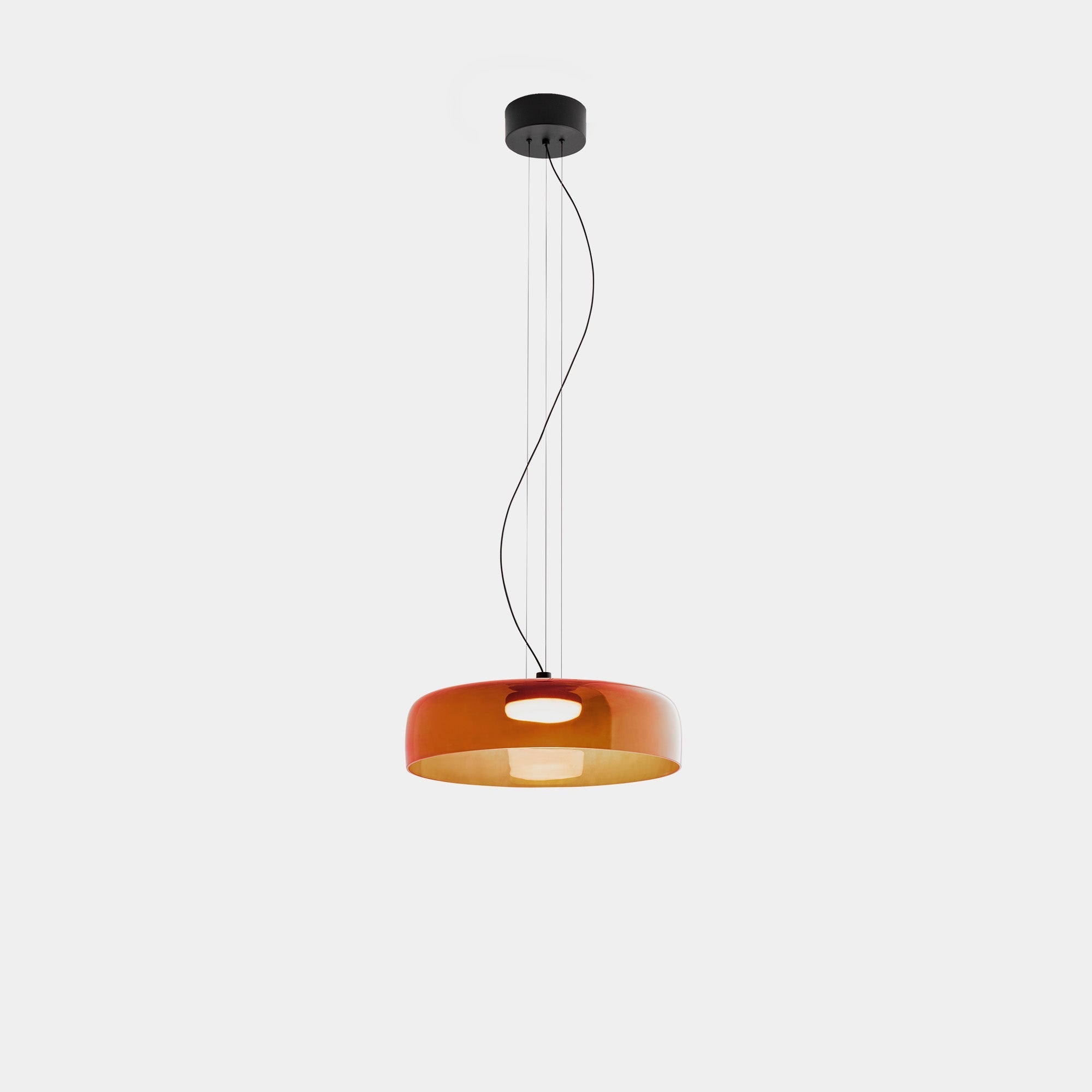 Kirrea Contemporary Glass and Metal Pendant Light For Kitchen