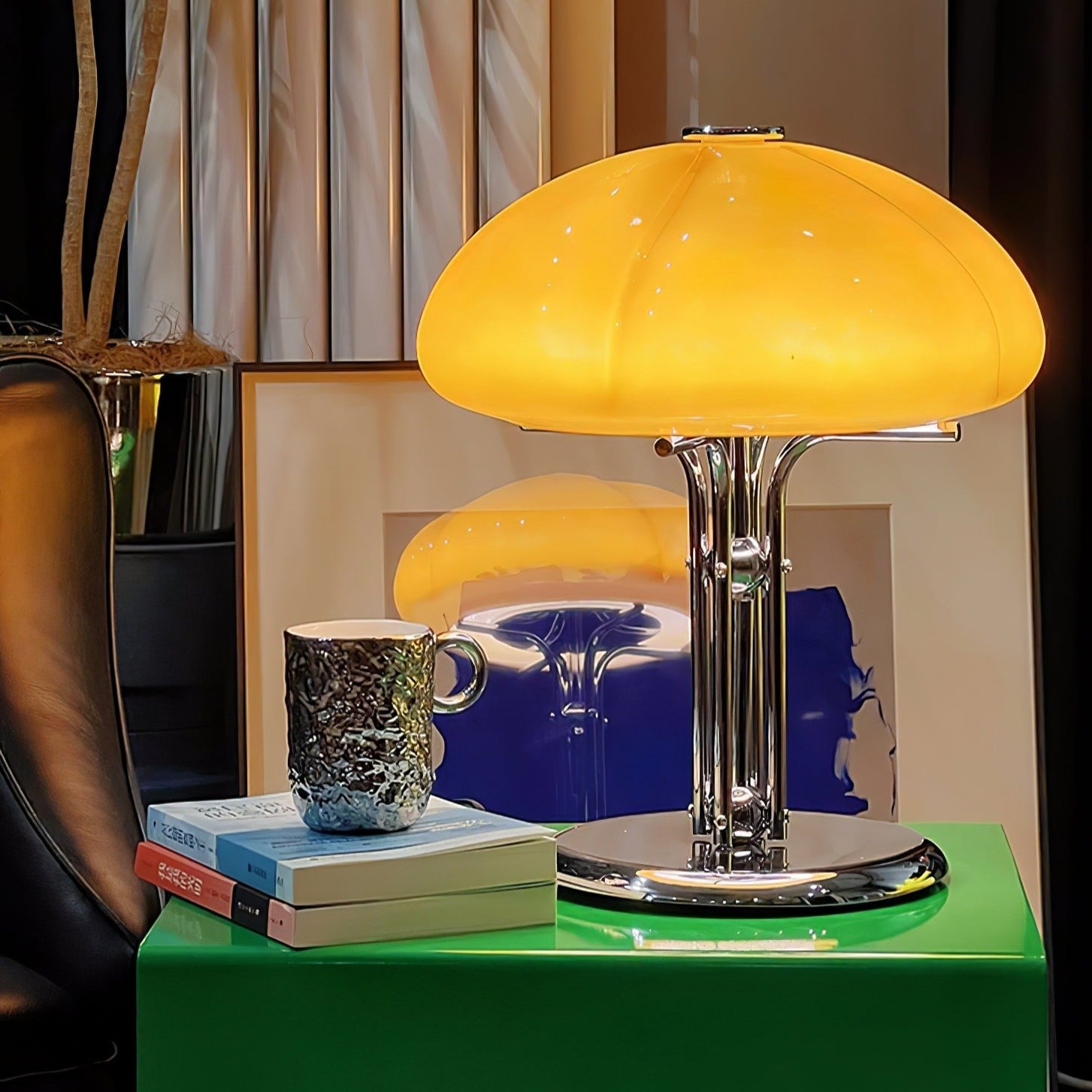 Mushroom Table Lamp With Bauhaus Style And Clean Geometric Form