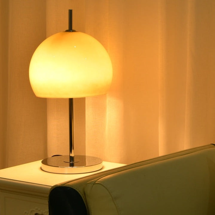 Mushroom Table Lamp With Bauhaus Style And Clean Geometric Form