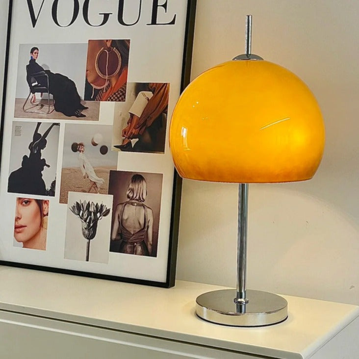 Mushroom Table Lamp With Bauhaus Style And Clean Geometric Form