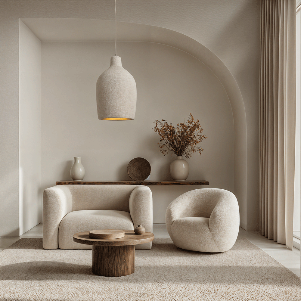SylvaWabi Pendant Light In Resin For Modern Ceiling Fixtures