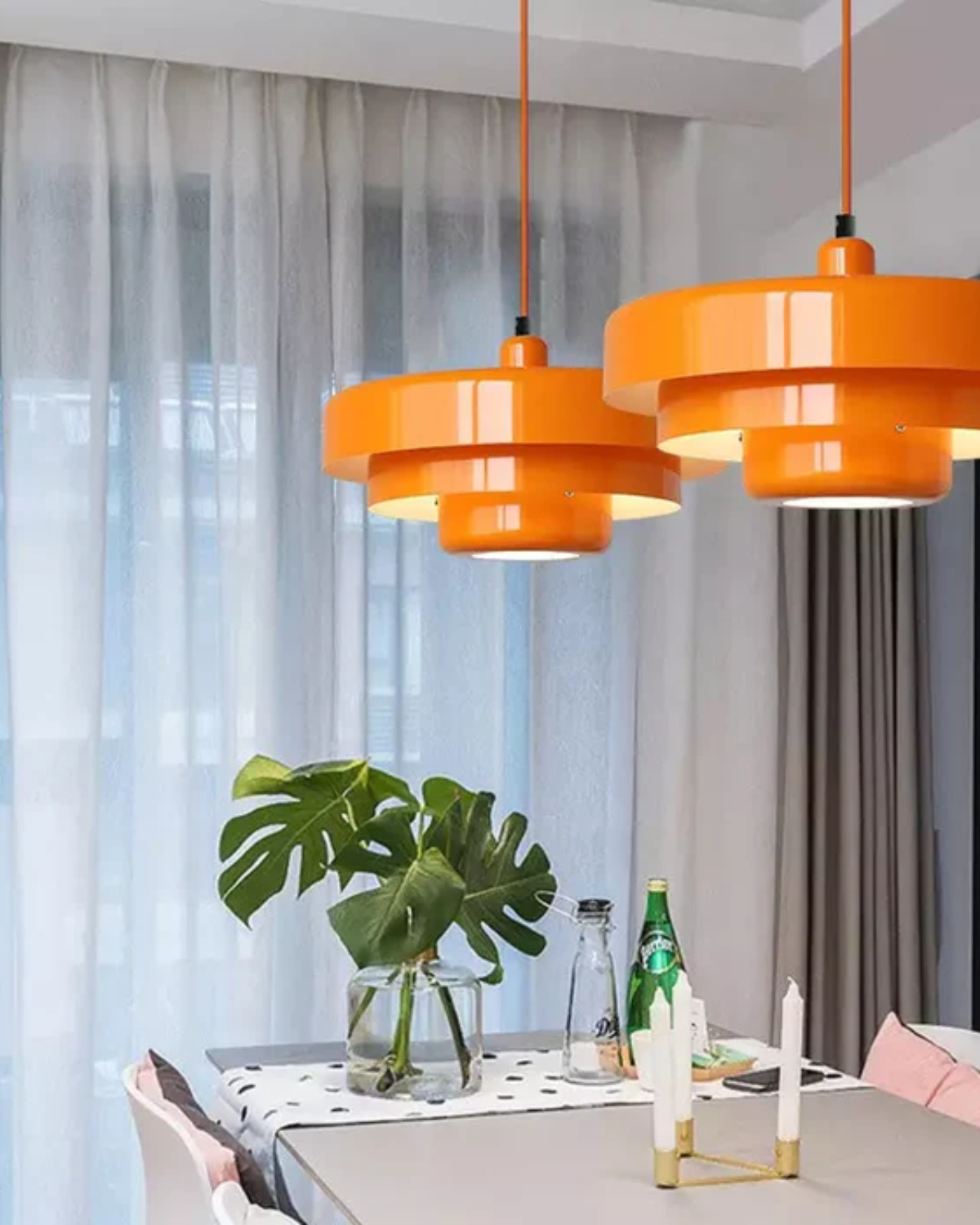 Marinelle Orange Pendant Lamp With Bold Modern Twist For Interiors