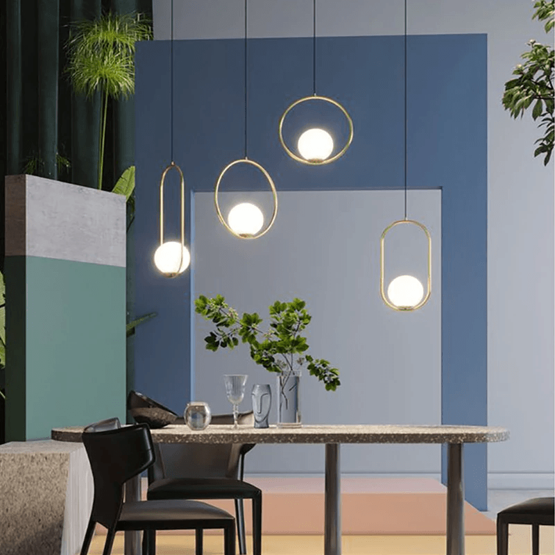 Nordic Glass Globe Fixtures For Pendant Lights In Modern Home Decor