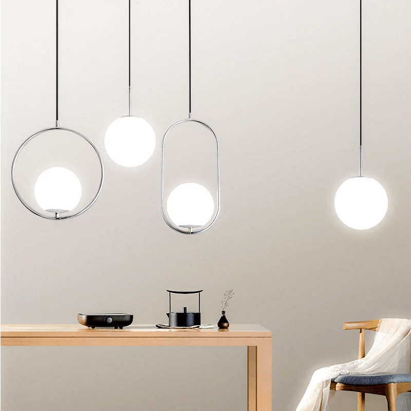 Nordic Glass Globe Fixtures For Pendant Lights In Modern Home Decor