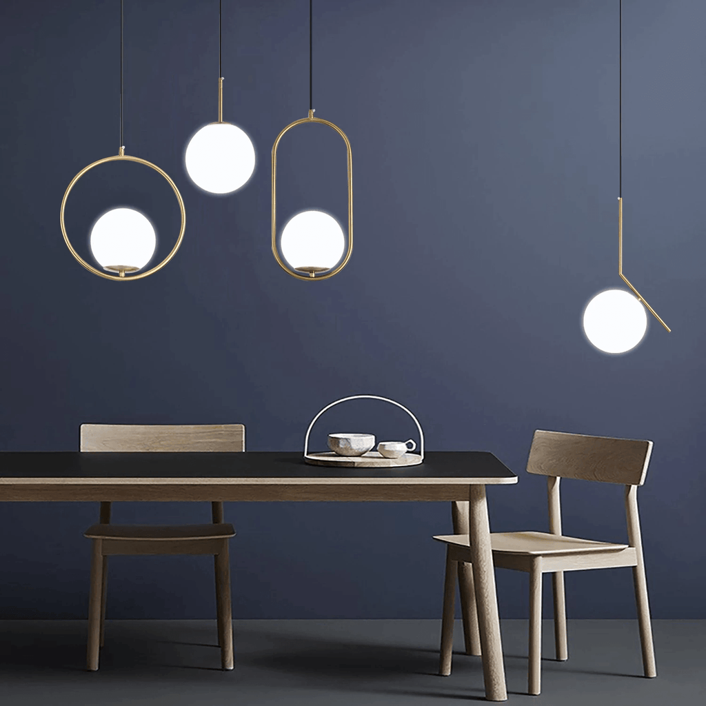 Nordic Glass Globe Fixtures For Pendant Lights In Modern Home Decor