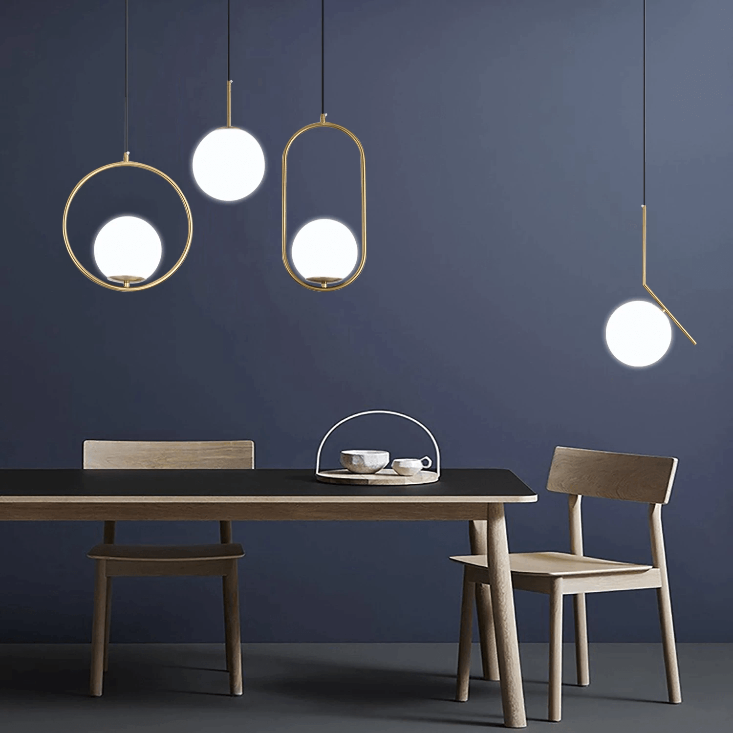 Nordic Glass Globe Fixtures For Pendant Lights In Modern Home Decor