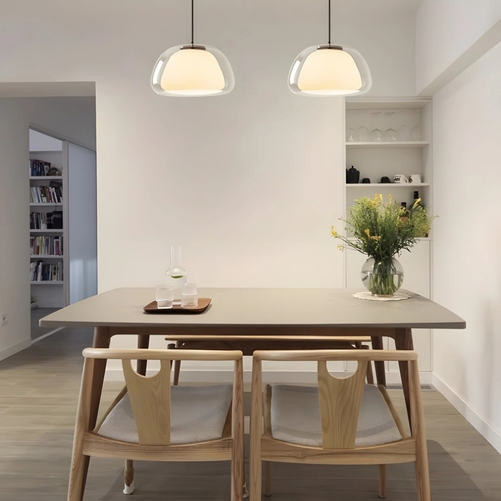 Aurora Pendant Light Milk Glass For Modern Ceiling Decor