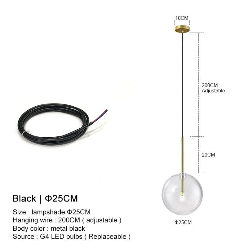 Pendant Lights With Glass Globes For Modern Kitchens And Bedrooms