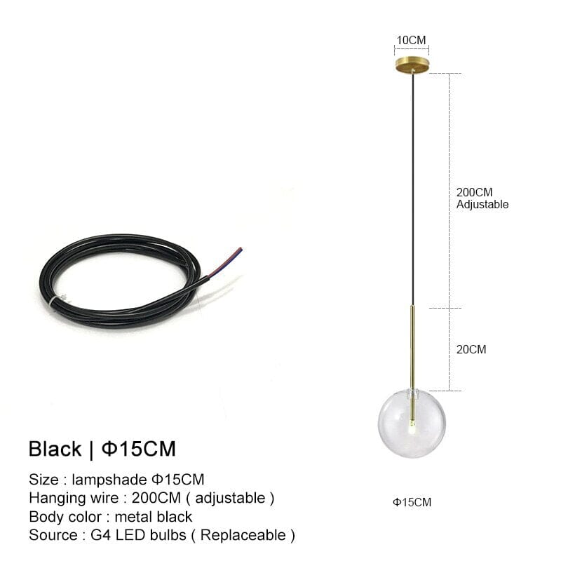 Pendant Lights With Glass Globes For Modern Kitchens And Bedrooms