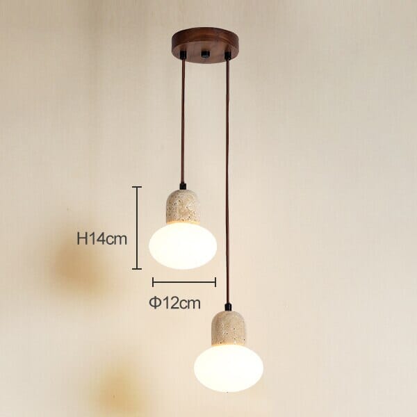 Solena Travertine Pendant Lights For Modern Interiors And Living Spaces