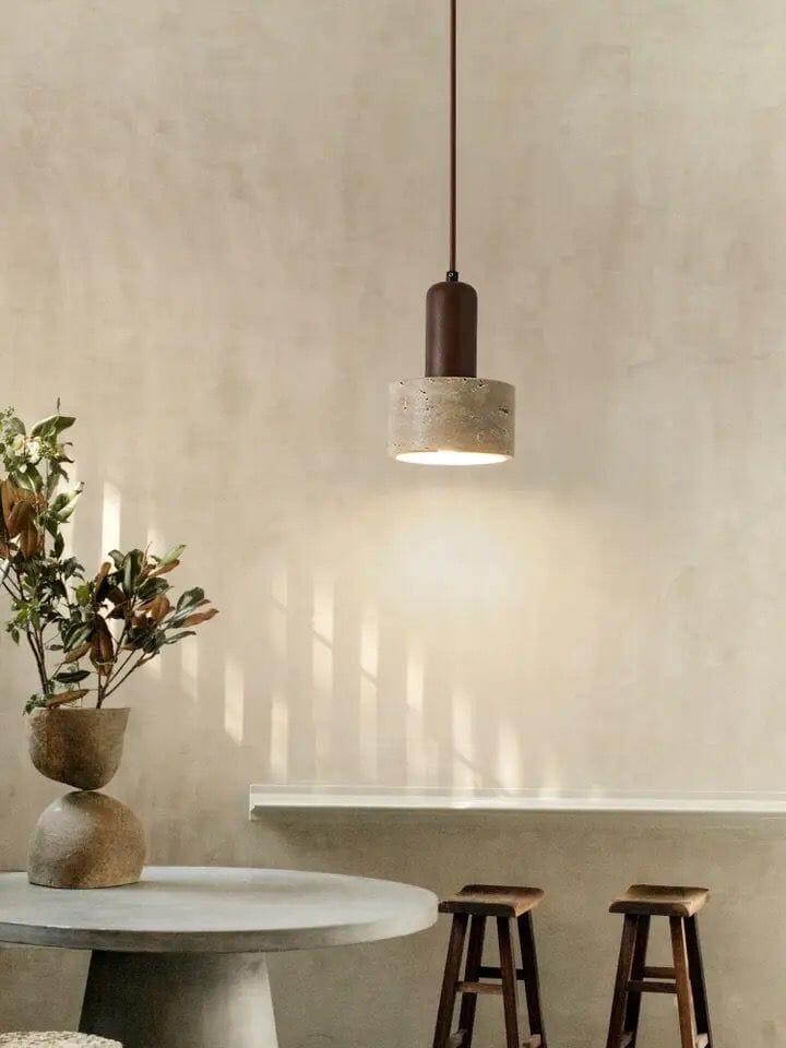 Solena Travertine Pendant Lights For Modern Interiors And Living Spaces