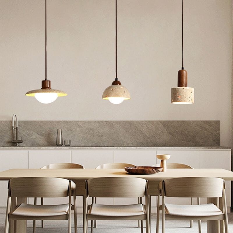 Solena Travertine Pendant Lights For Modern Interiors And Living Spaces