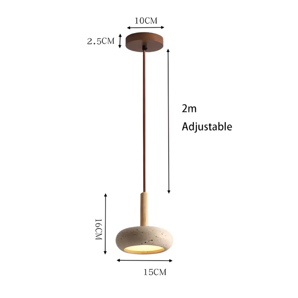 Yumeko Retro Japanese Style Adjustable LED Pendant Light