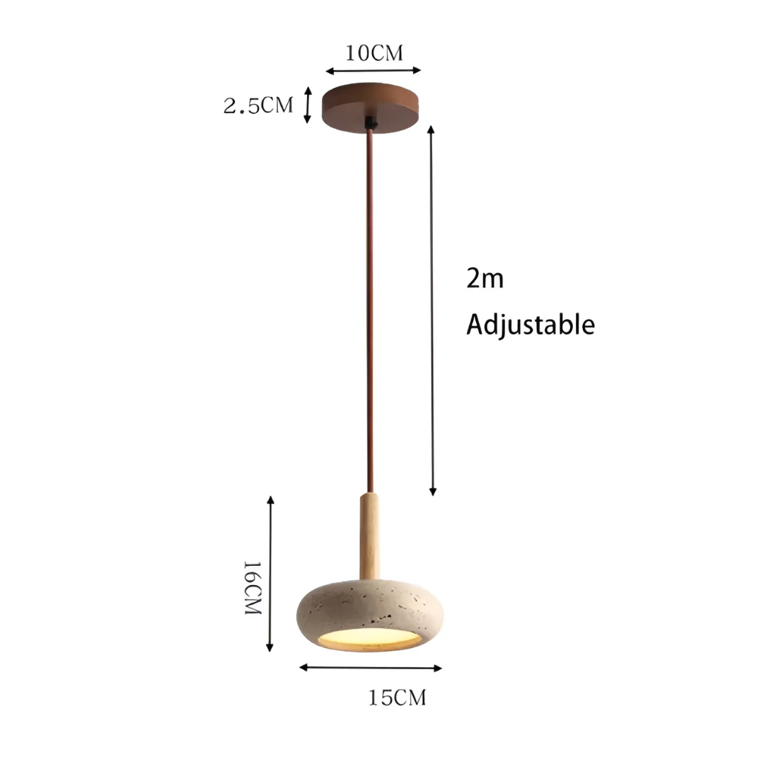 Yumeko Retro Japanese Style Adjustable LED Pendant Light