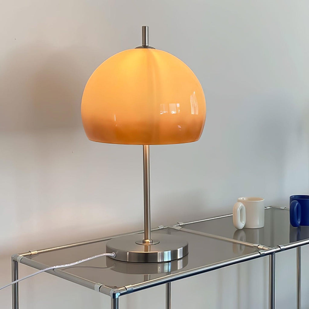 Mushroom Table Lamp With Bauhaus Style And Clean Geometric Form