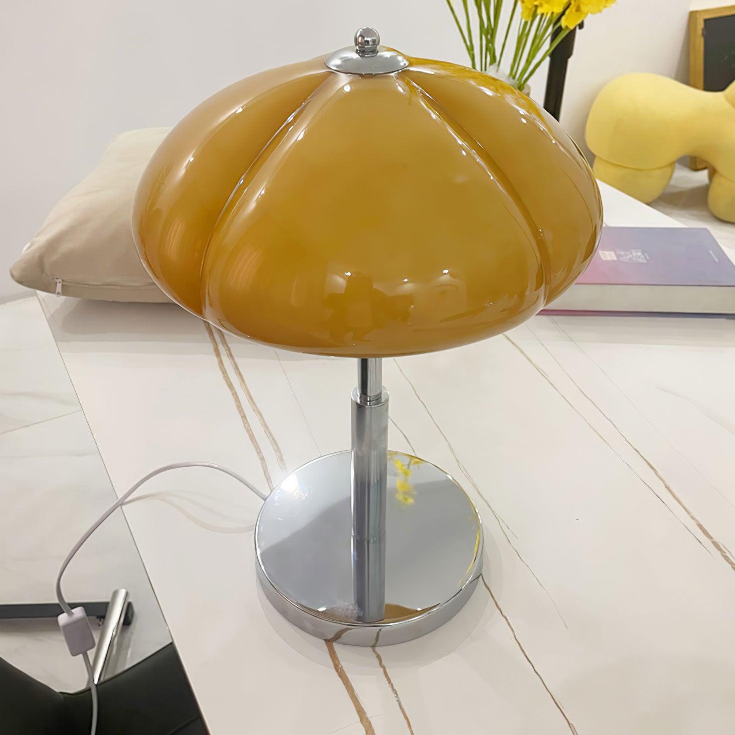 Mushroom Table Lamp With Bauhaus Style And Clean Geometric Form