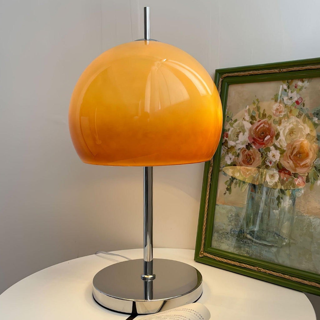Mushroom Table Lamp With Bauhaus Style And Clean Geometric Form