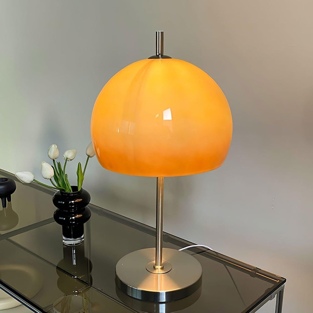 Mushroom Table Lamp With Bauhaus Style And Clean Geometric Form