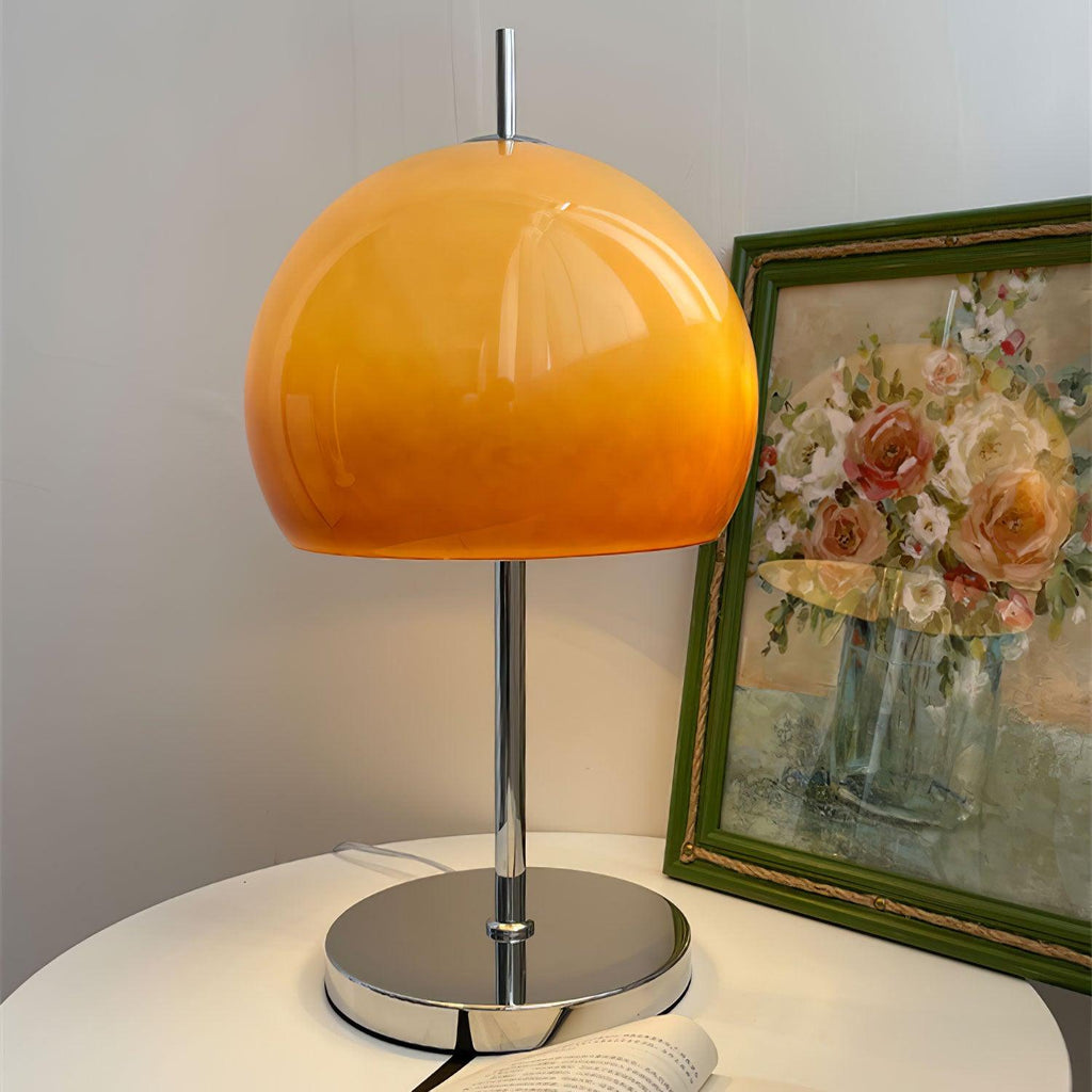 Mushroom Table Lamp With Bauhaus Style And Clean Geometric Form