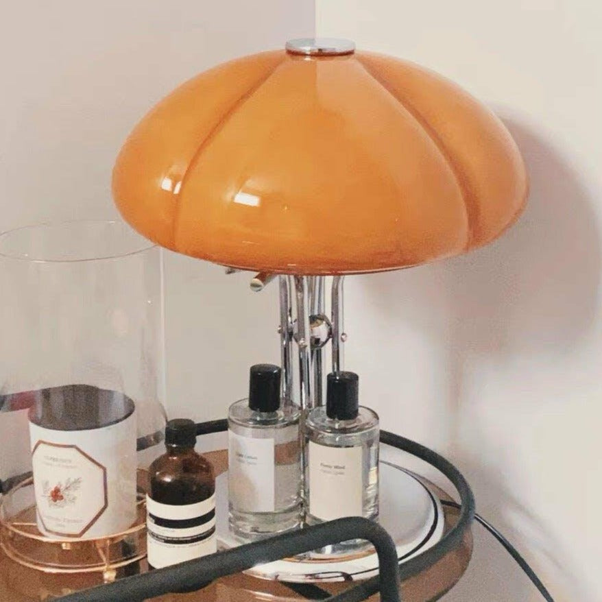 Mushroom Table Lamp With Bauhaus Style And Clean Geometric Form
