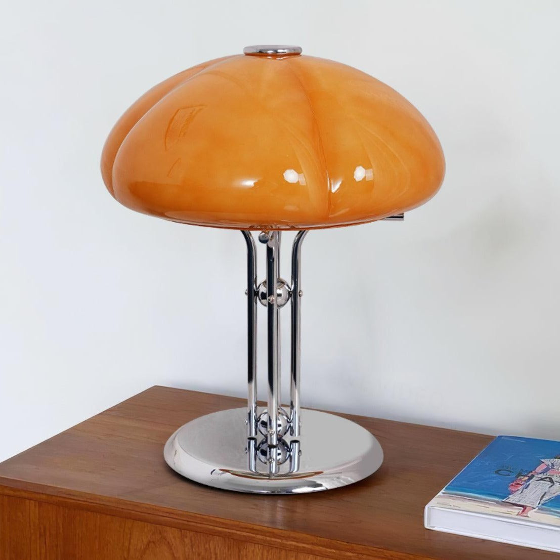 Mushroom Table Lamp With Bauhaus Style And Clean Geometric Form