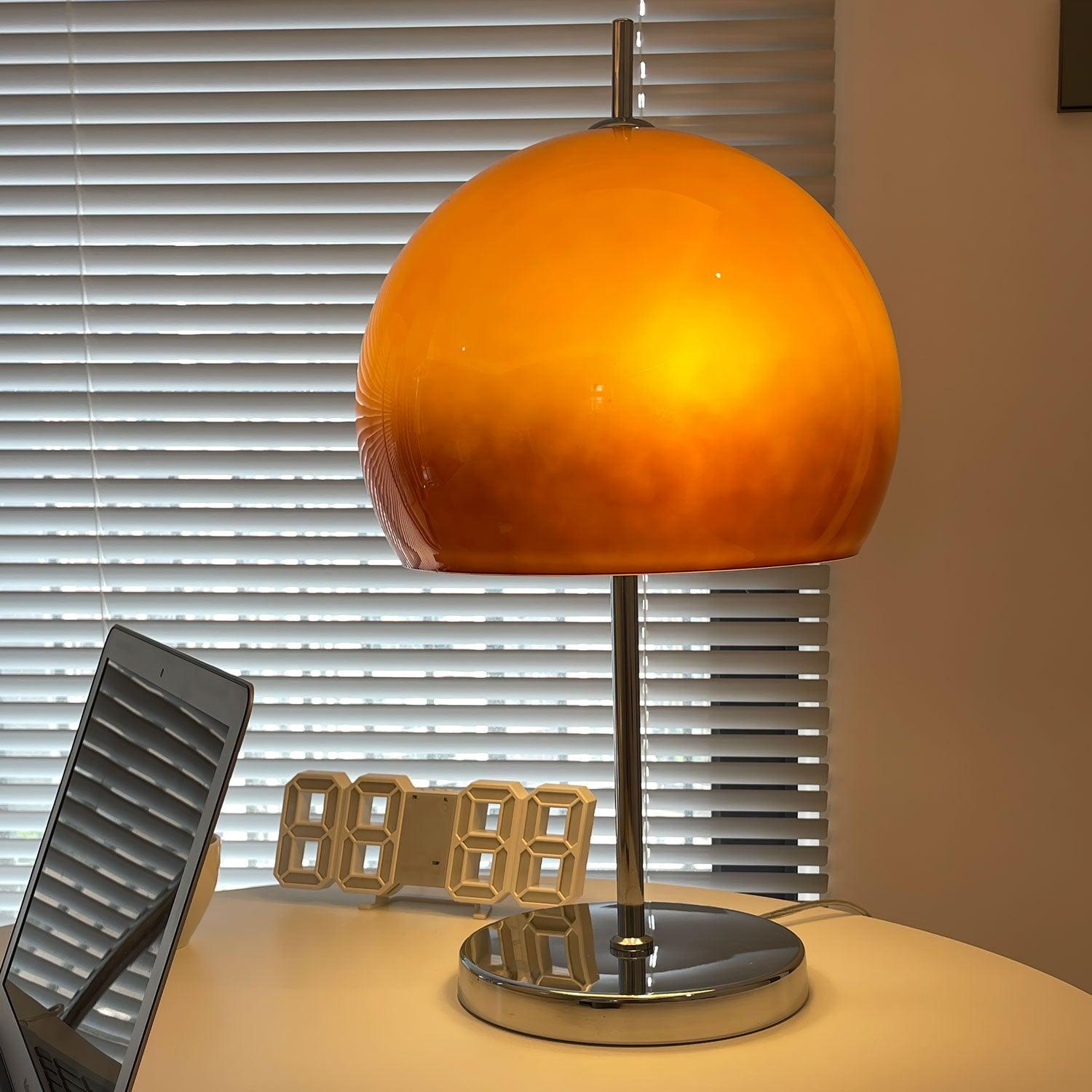 Mushroom Table Lamp With Bauhaus Style And Clean Geometric Form
