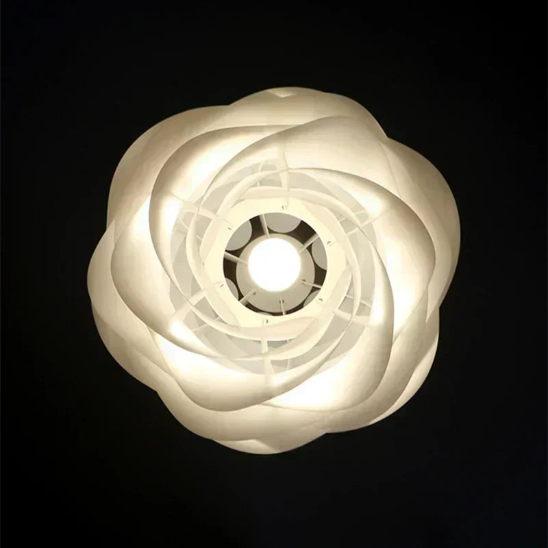 AuroraFlora Glass Bloom Ceiling Light From Rosary-Inspired Floral Glow