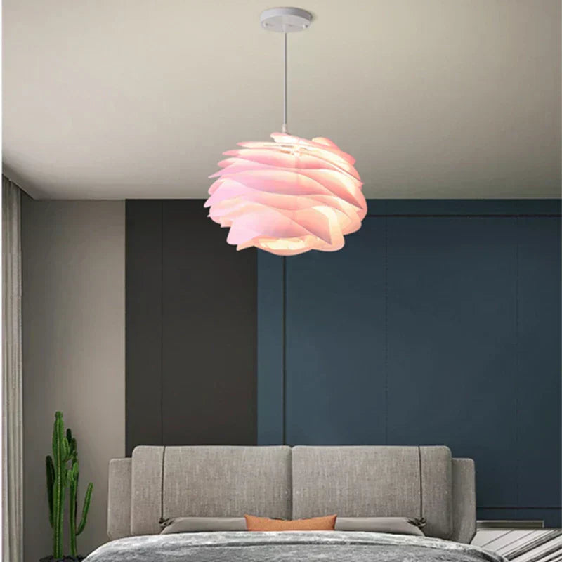 AuroraFlora Glass Bloom Ceiling Light From Rosary-Inspired Floral Glow