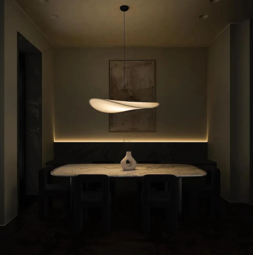 SoraHaze Japandi Hanging Chandelier With Soothing Light