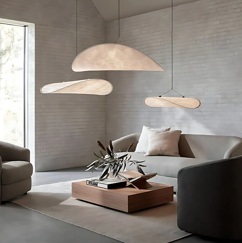 SoraHaze Japandi Hanging Chandelier With Soothing Light