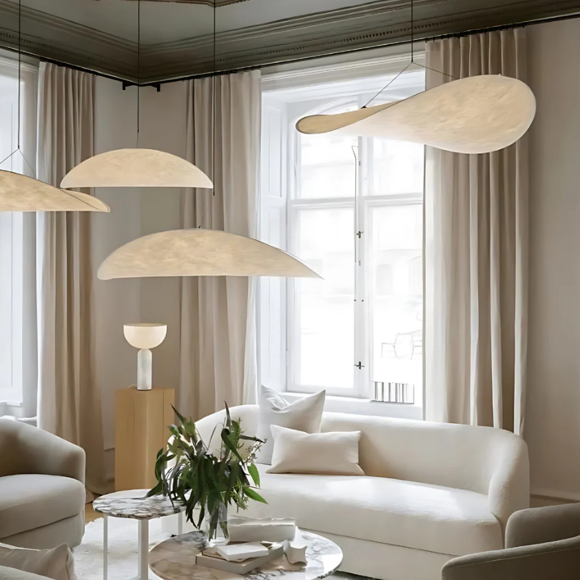 SoraHaze Japandi Hanging Chandelier With Soothing Light