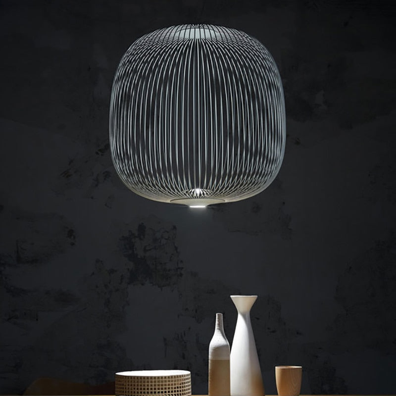 Lyra Spokes Hanging Pendant Light With 52cm Diameter 200cm Height