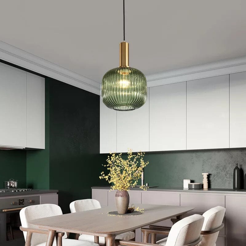 Marise Fluted Glass Pendant Lights For Nordic Home Decor