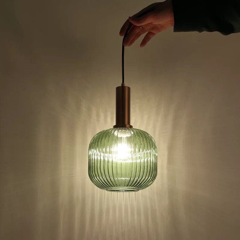 Marise Fluted Glass Pendant Lights For Nordic Home Decor